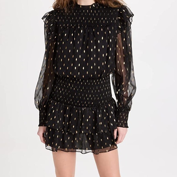 Endless Rose Dresses & Skirts - Endless Rose Gold Dot Printed Mini Dress S Small